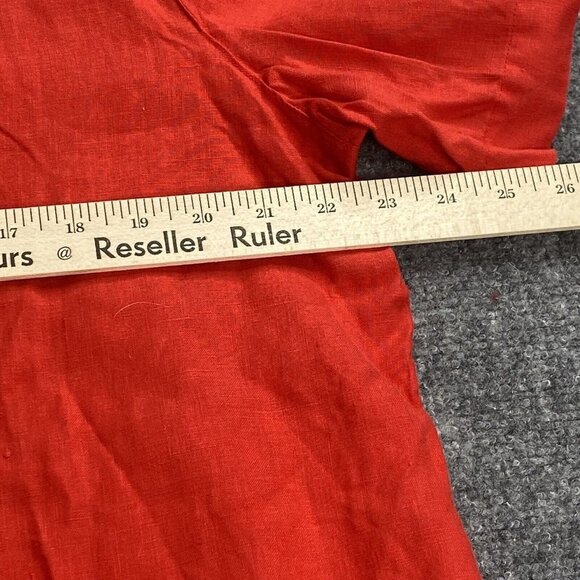 Kim Rogers Top Shirt Lot Of 3 Womens 1X Red Linen SS Pink Red 3/4 Sleeves - Picture 5 of 16